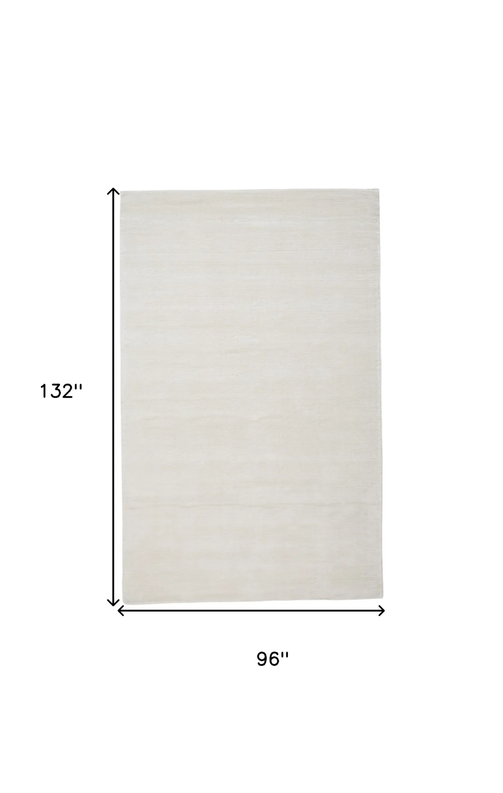 Thảm trải sàn dệt tay phong cách cũ kỹ 2,4m x 3,35m màu trắng - Ảnh 5