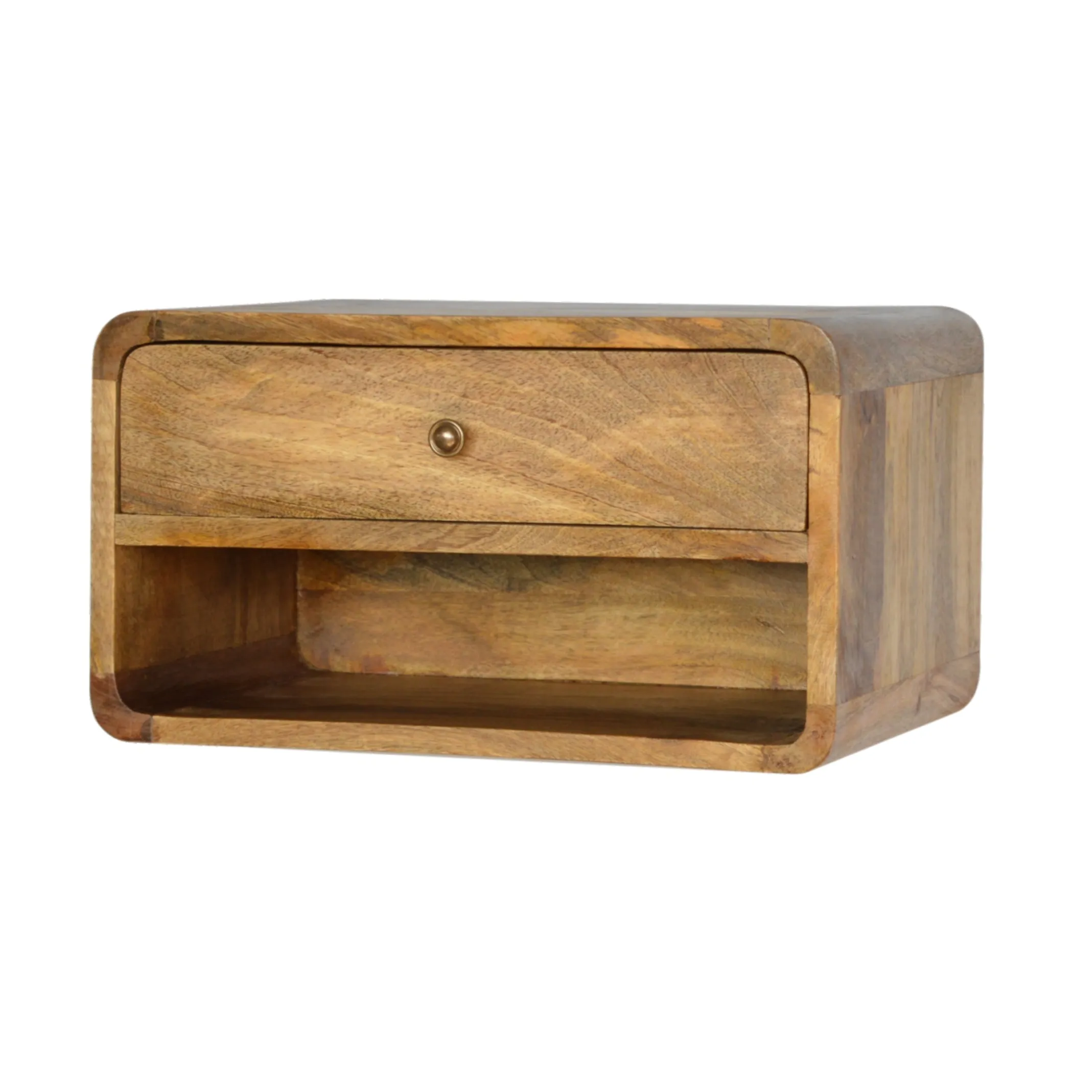 Tủ đầu giường 1 ngăn kéo gỗ xoài tự nhiên màu mộc 25cm - Ảnh 4