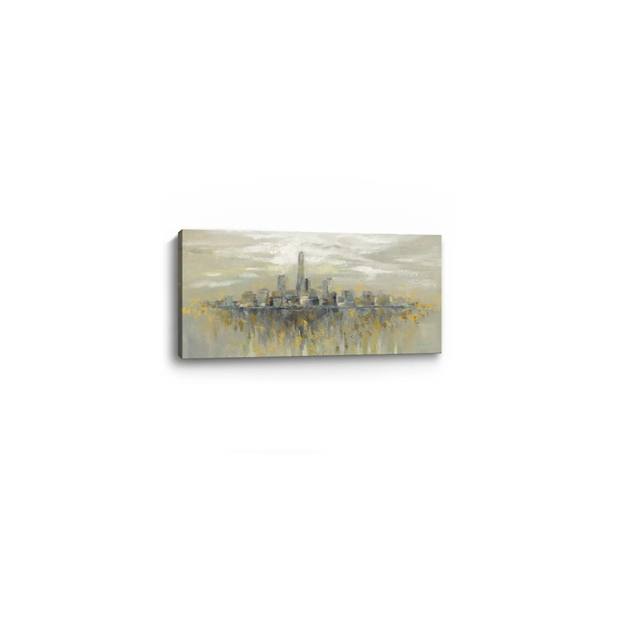 Tranh canvas đường chân trời Manhattan không khung 152cm x 76cm - Ảnh 6