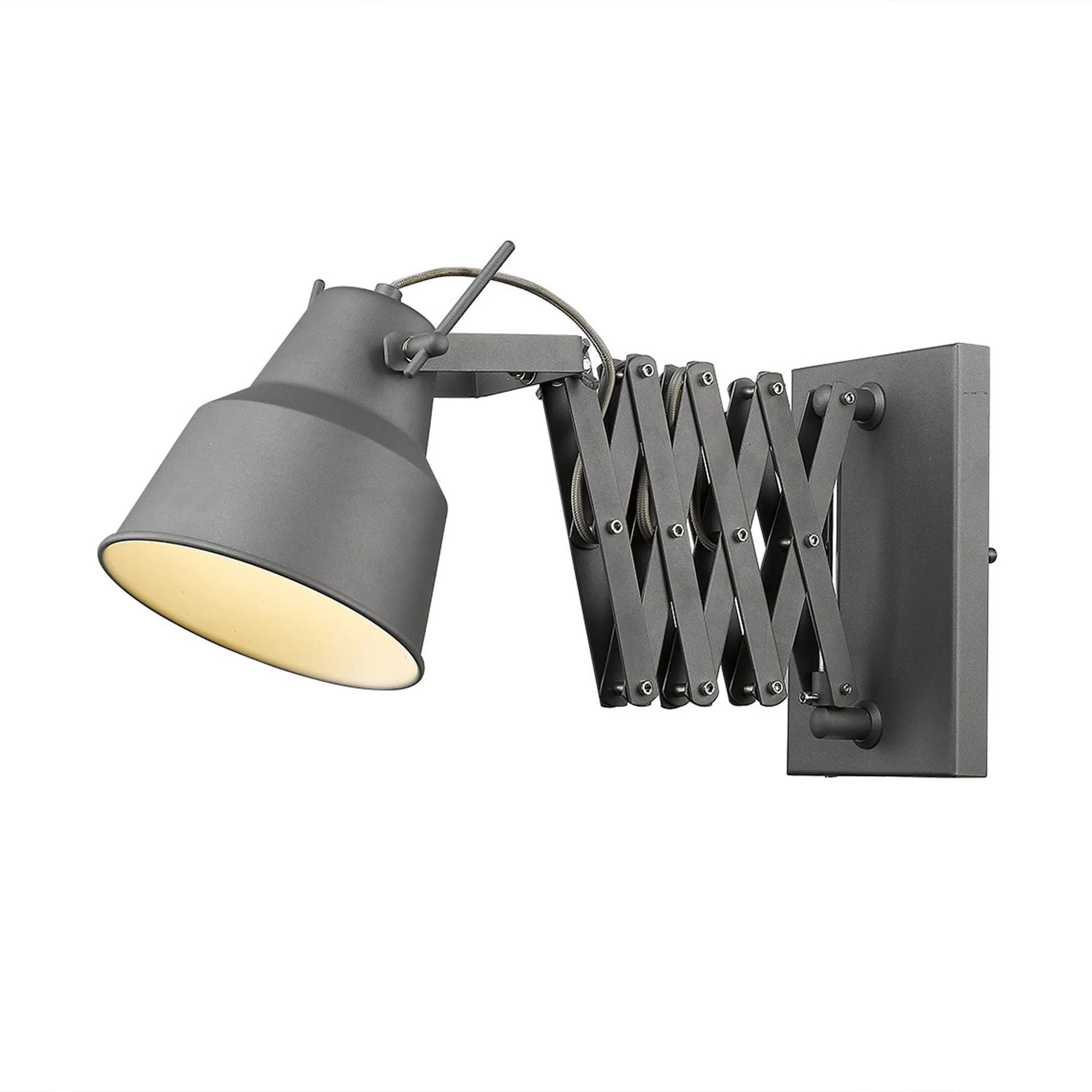 Đèn tường Plexus 1 bóng màu xám phong cách công nghiệp