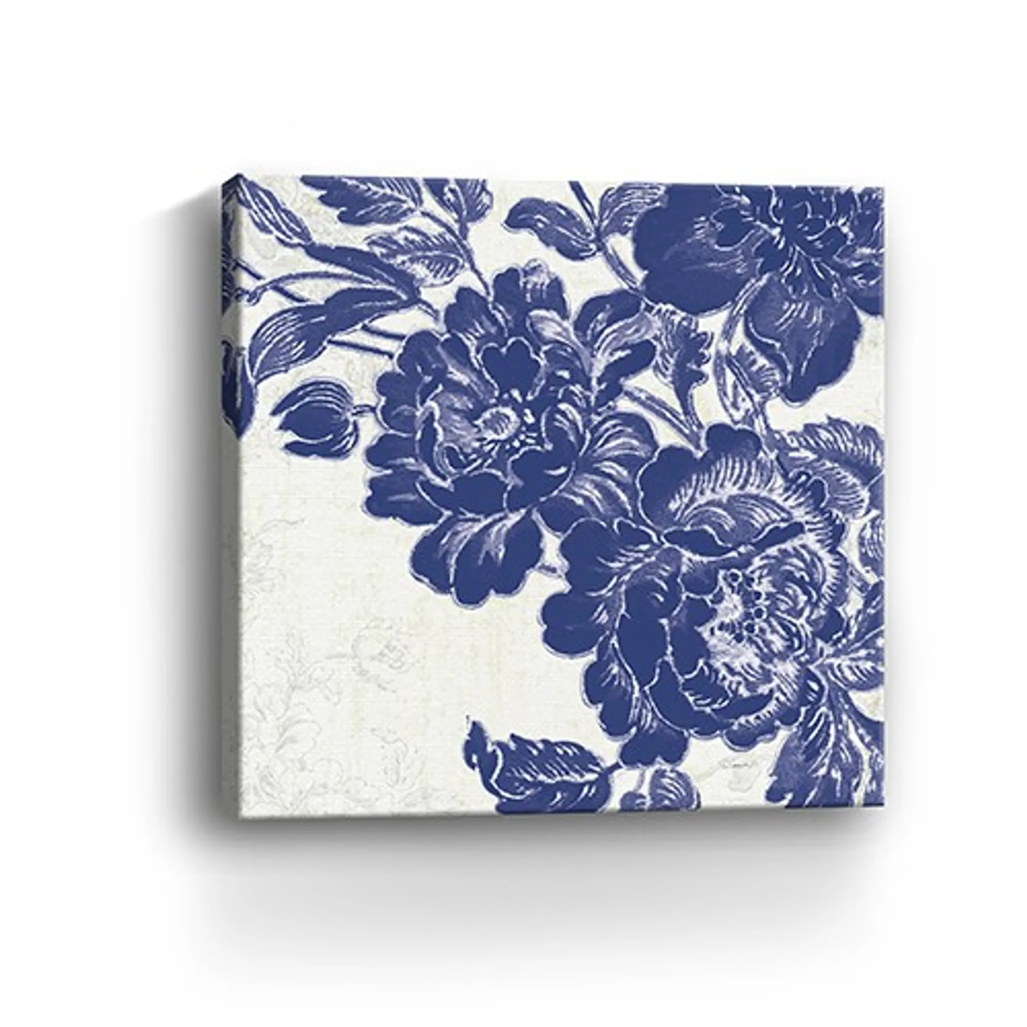 Tranh in không khung hoa hồng họa tiết toile xanh - Ảnh 6