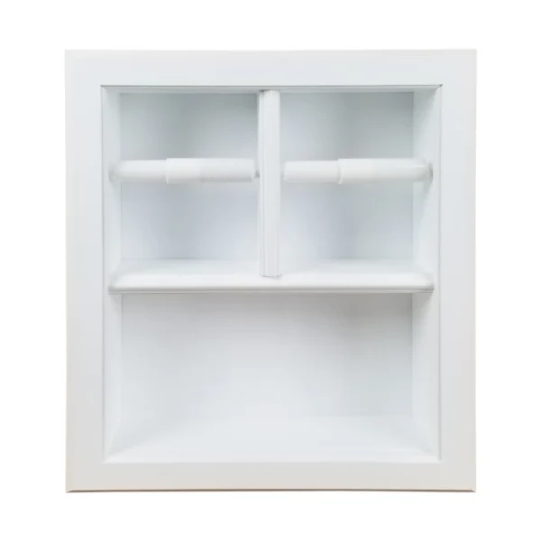Hộp đựng giấy vệ sinh đôi âm tường Haile gỗ tự nhiên kèm kệ