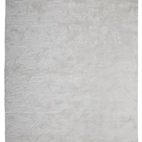 Thảm trải sàn lông xù chần thủ công 1,5m x 2,4m màu trắng