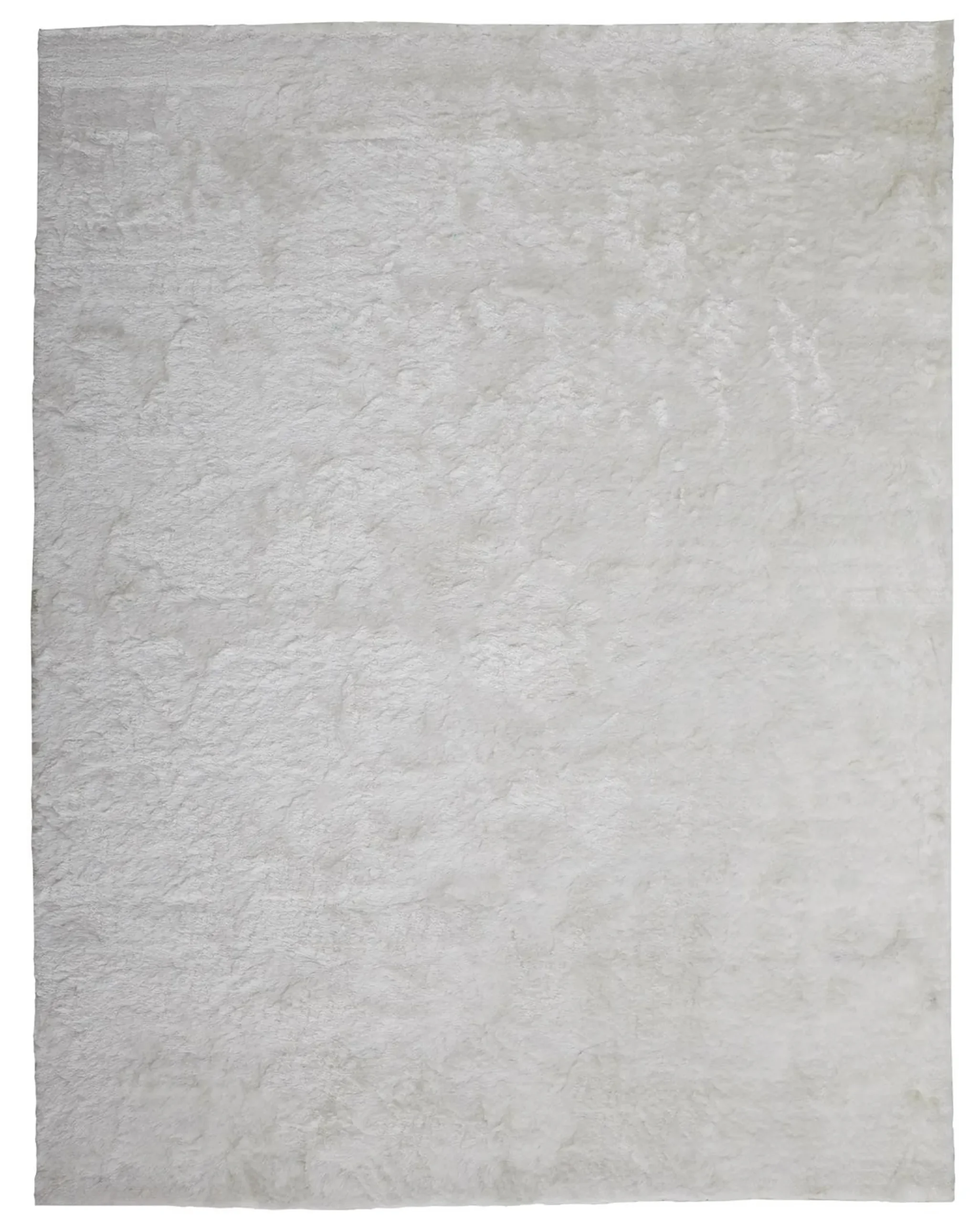 Thảm trải sàn lông xù chần thủ công 1,5m x 2,4m màu trắng