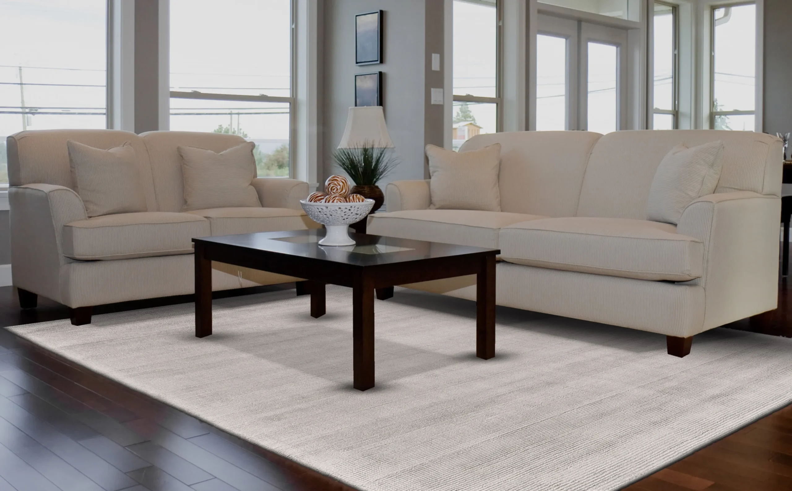 Thảm trải sàn dệt tay 1,5m x 2,4m màu xám bạc - Ảnh 6