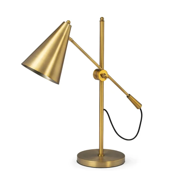 Chân đèn LED màu vàng đồng 66cm kèm chụp màu vàng đồng