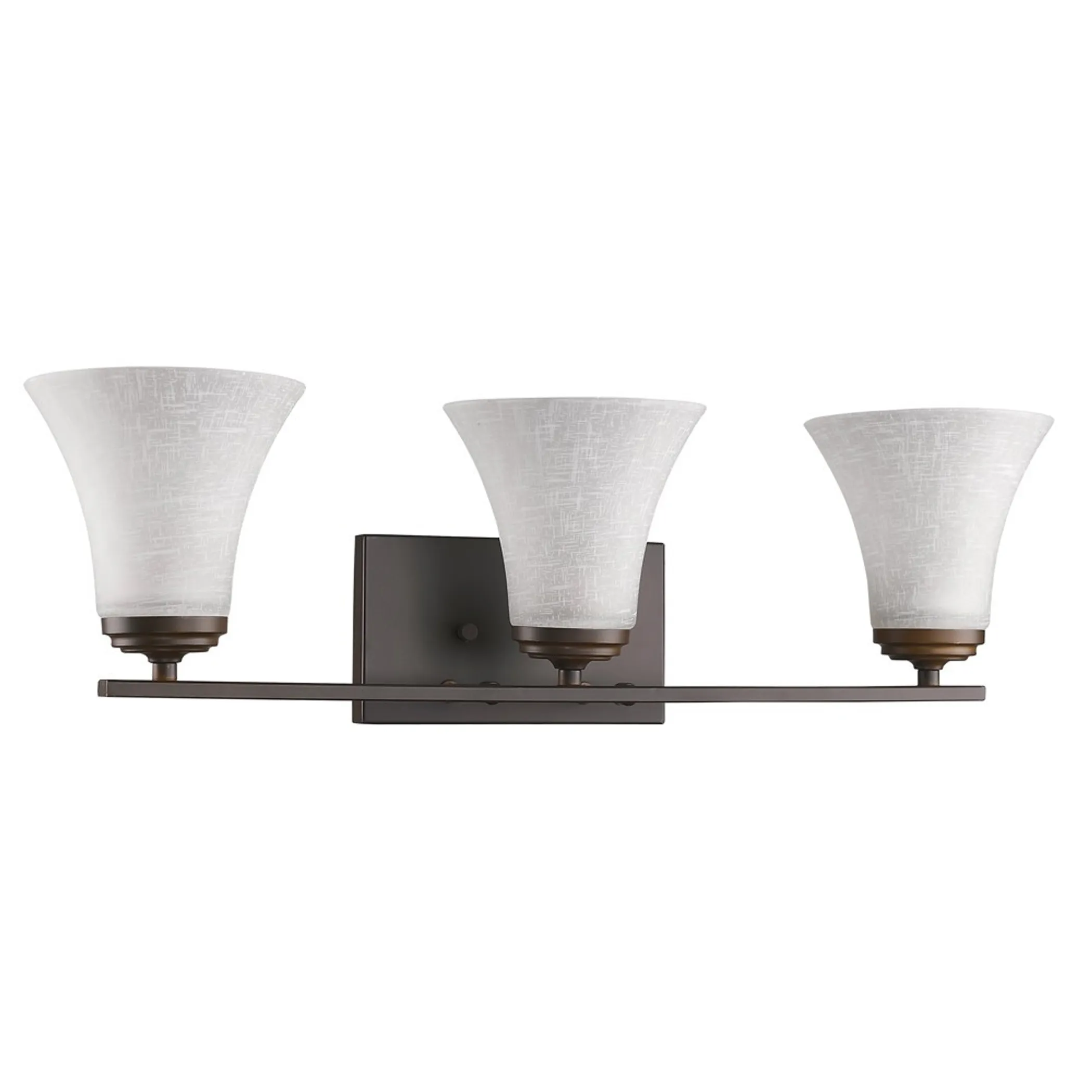 Đèn gắn tường 3 bóng màu đồng với chụp thủy tinh dáng thuôn - Ảnh 3