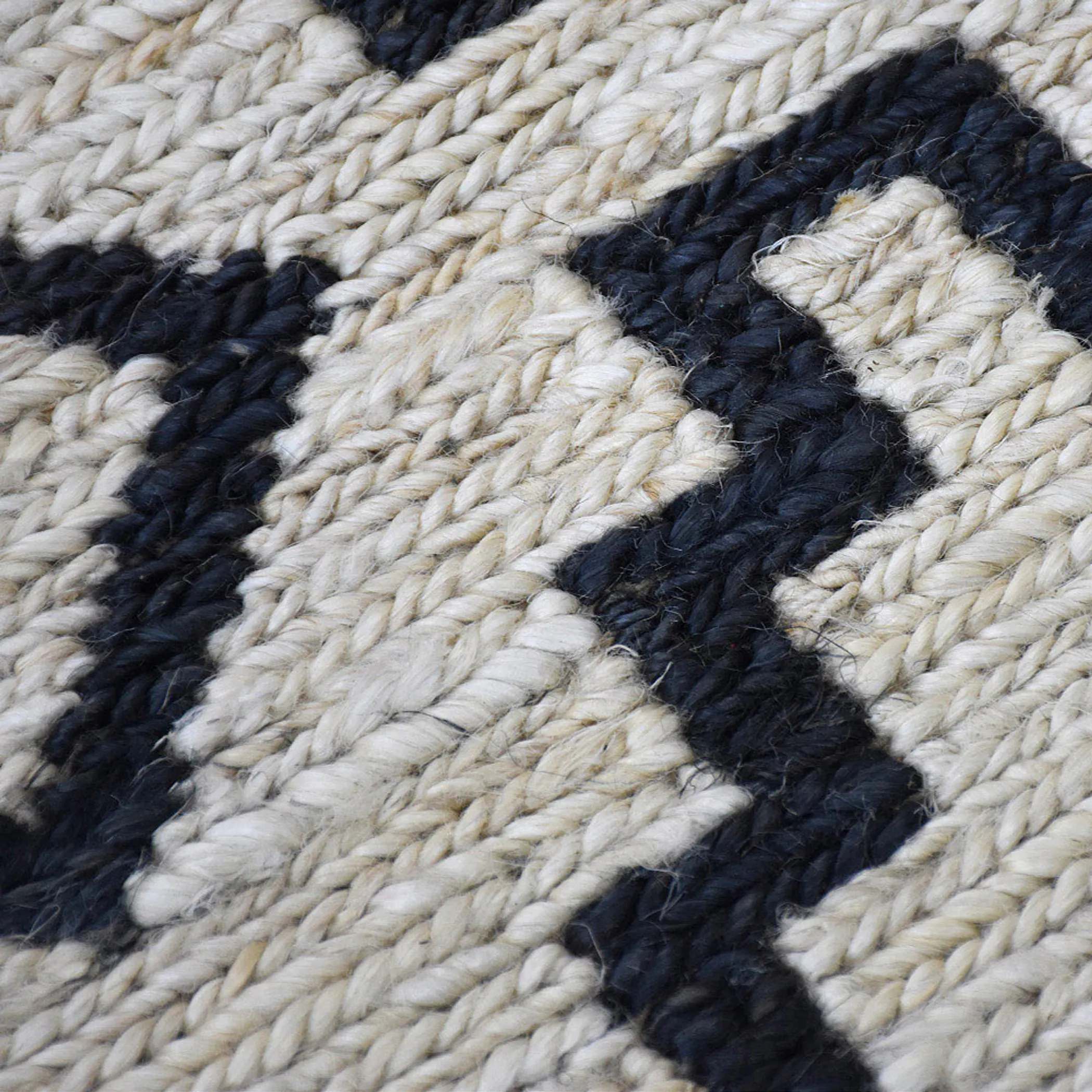 Thảm sợi đay sumak dệt thắt tay thân thiện môi trường Rugsotic Carpets họa tiết hình học - Ảnh 4