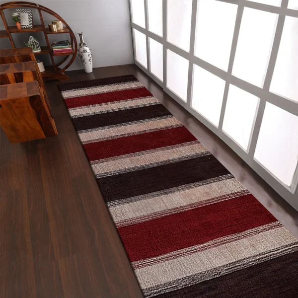 Thảm chạy hành lang len dệt thắt tay Rugsotic Carpets phong cách đương đại