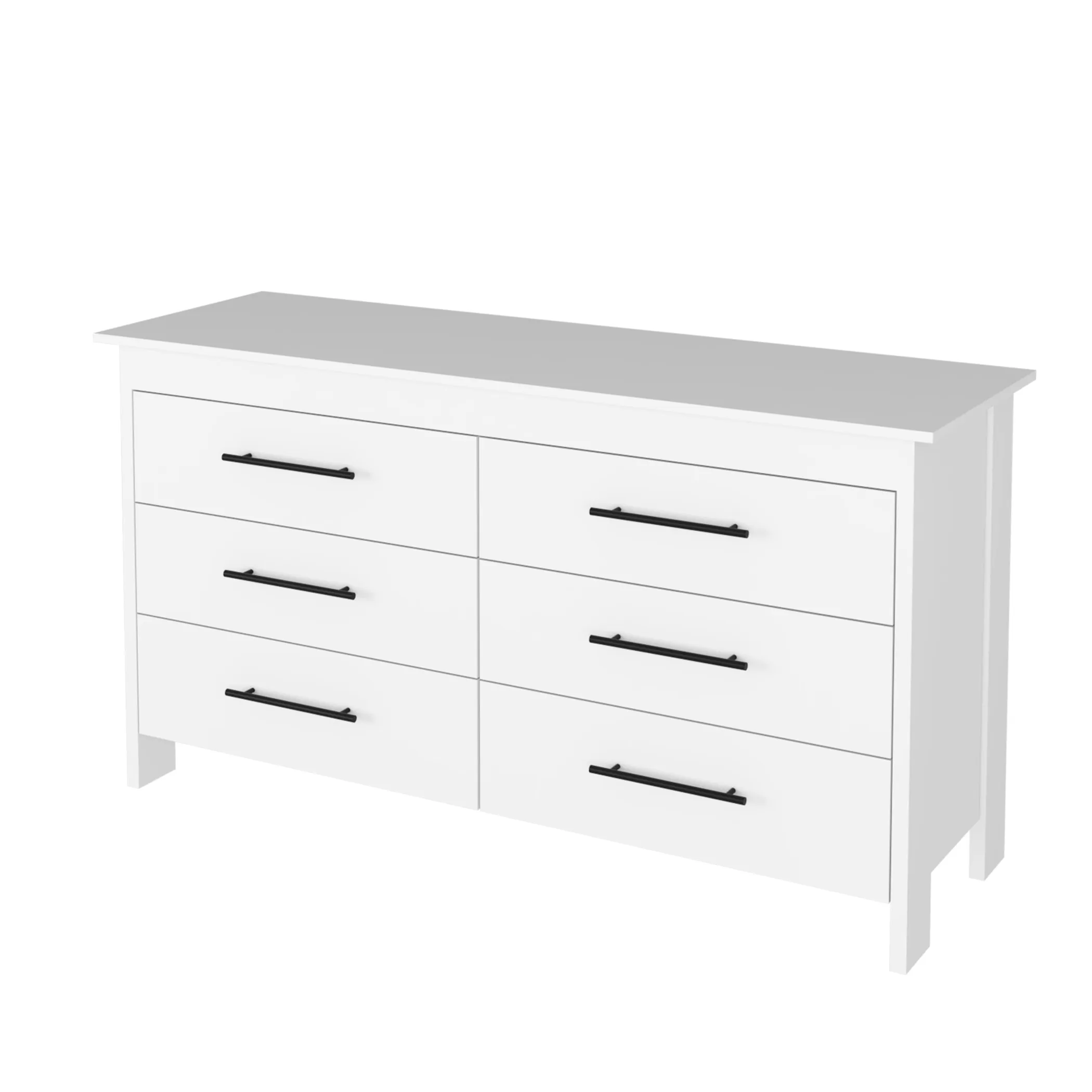 Bộ nội thất phòng ngủ Kearny 3 món màu trắng - Ảnh 3