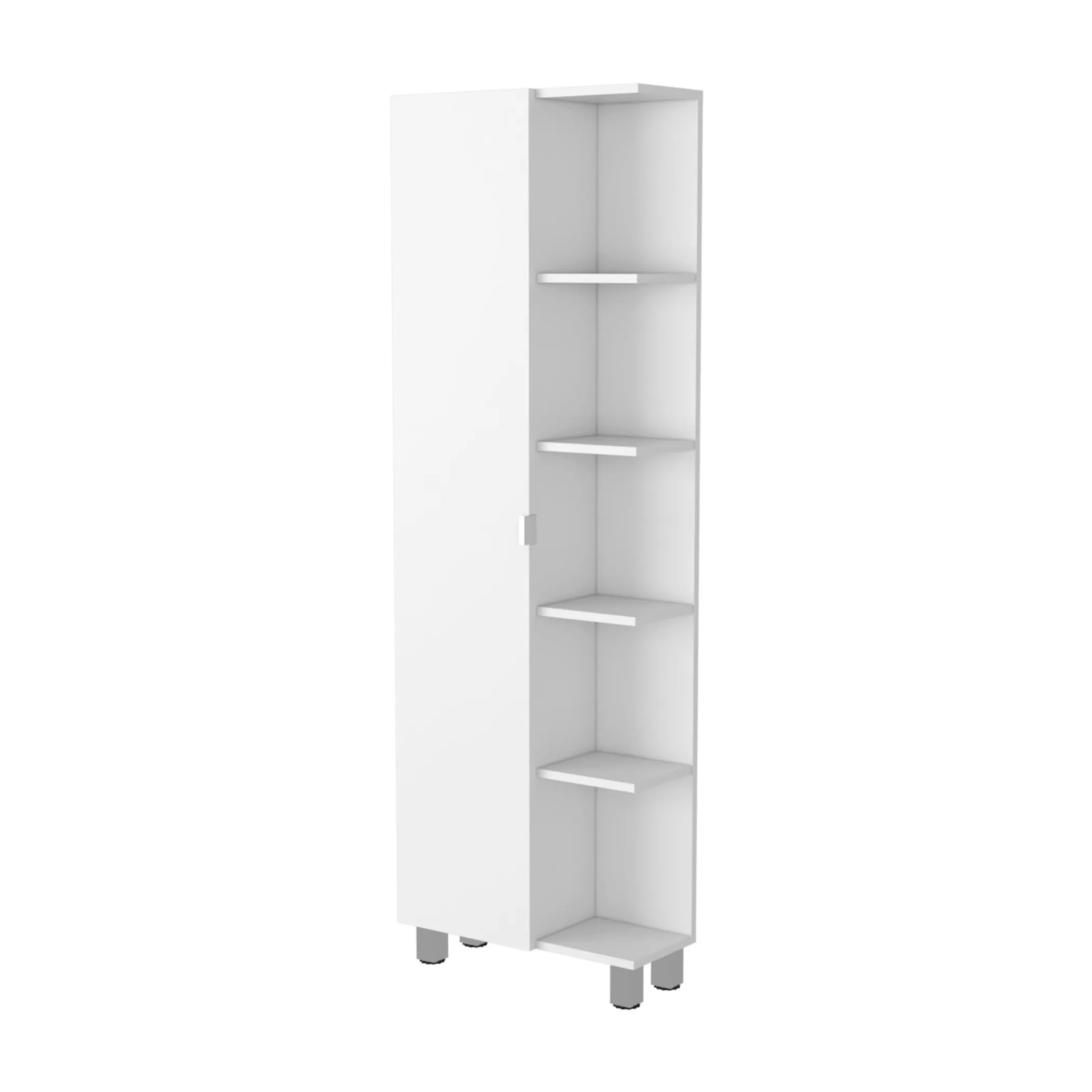 Tủ trang trí màu trắng 9 ngăn rộng 51cm