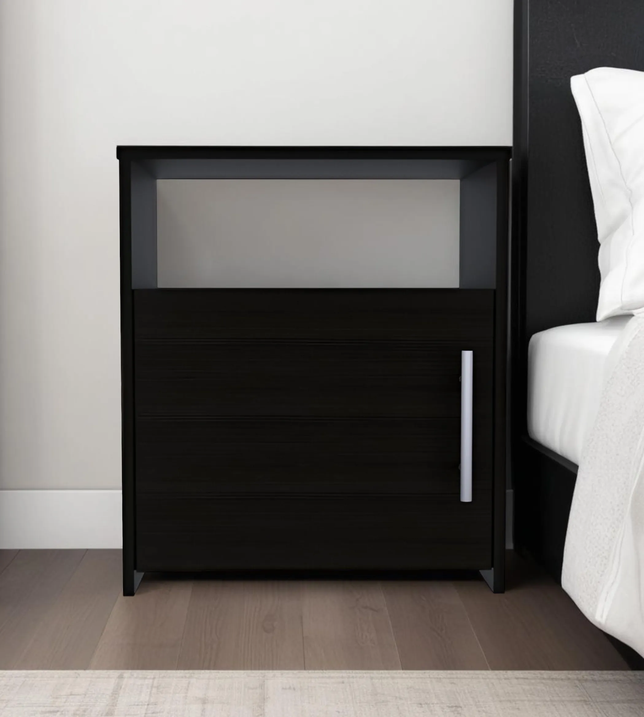 Tủ đầu giường gỗ công nghiệp có kệ để đồ 58cm
