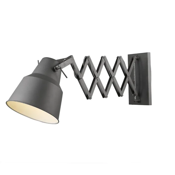 Đèn tường Plexus 1 bóng màu xám cỡ lớn phong cách công nghiệp