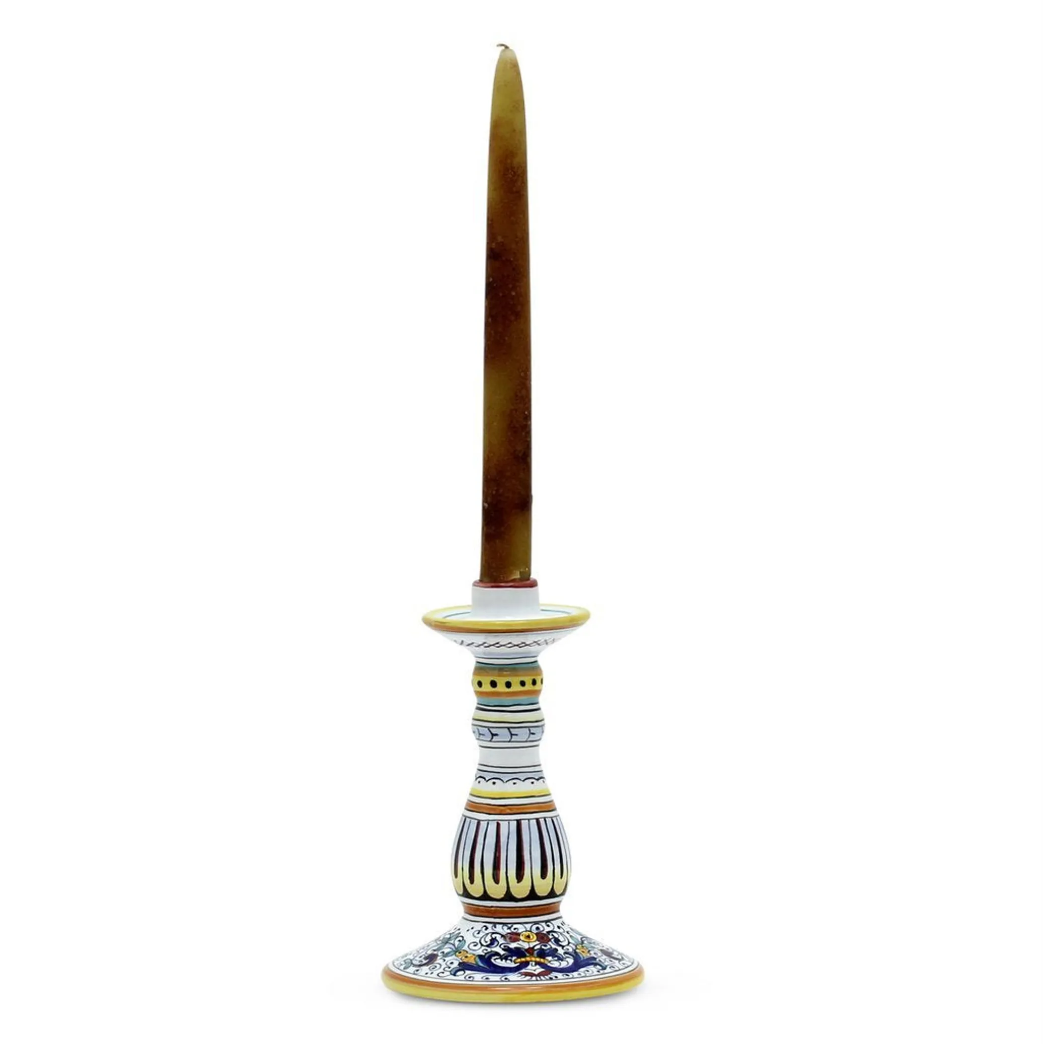 Chân nến gốm Ý Ricco Deruta vẽ tay - Ảnh 3