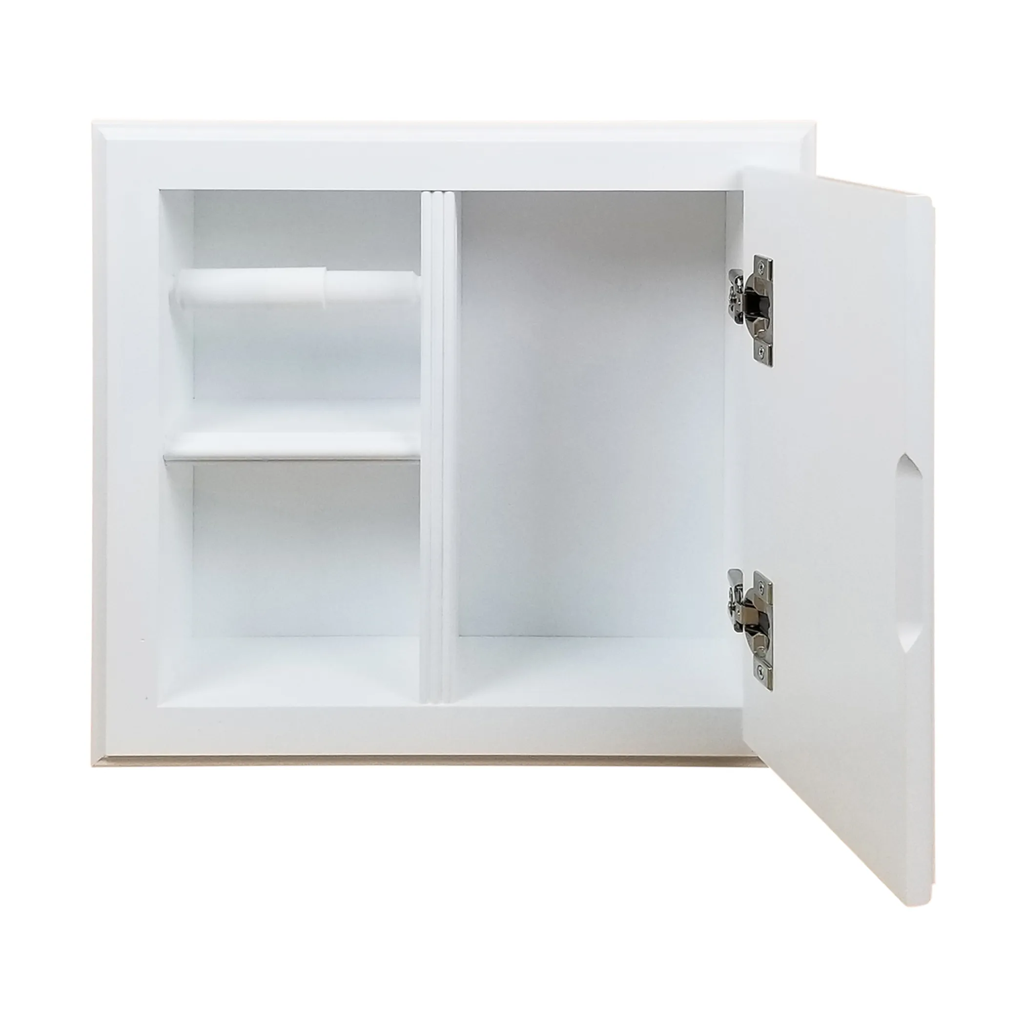 Hộp đựng giấy vệ sinh âm tường Haile gỗ tự nhiên kèm ngăn chứa - Ảnh 4
