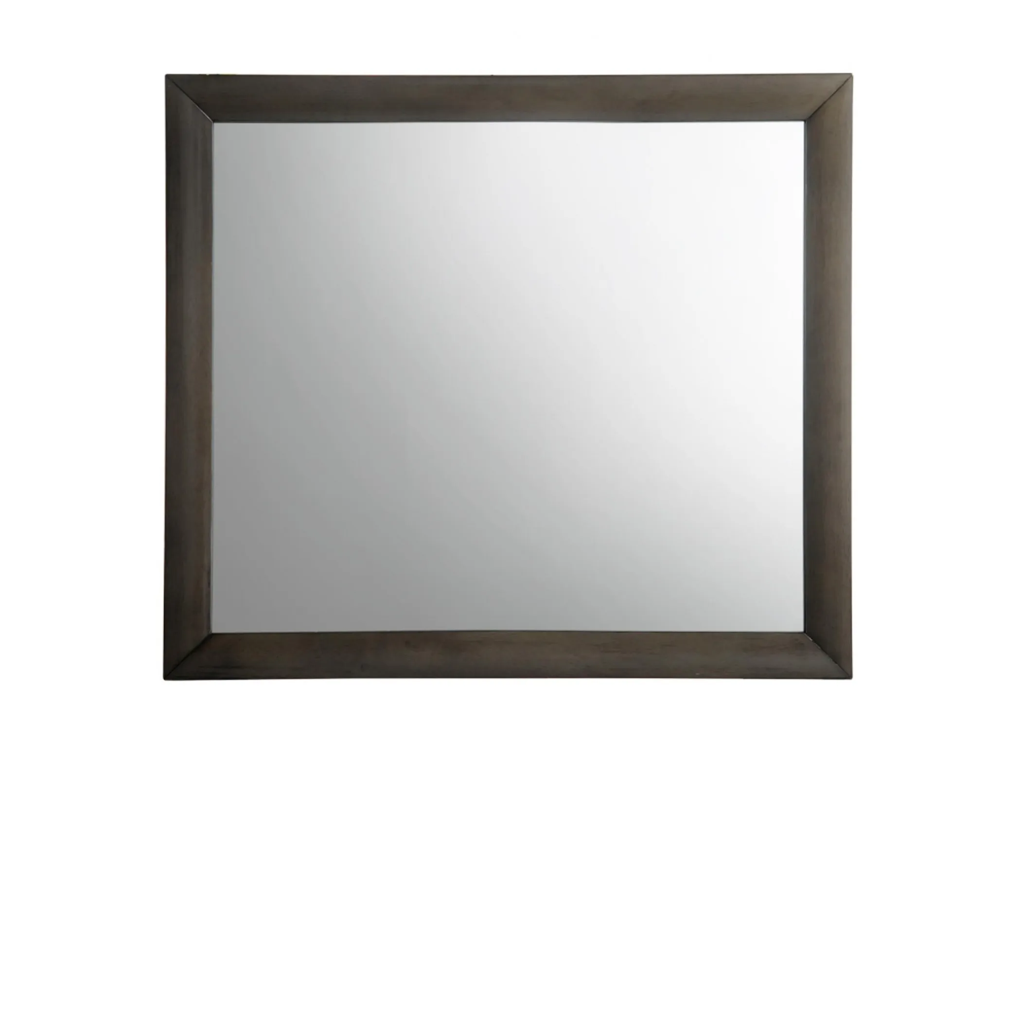 Gương trang trí 89cm khung gỗ sồi màu xám