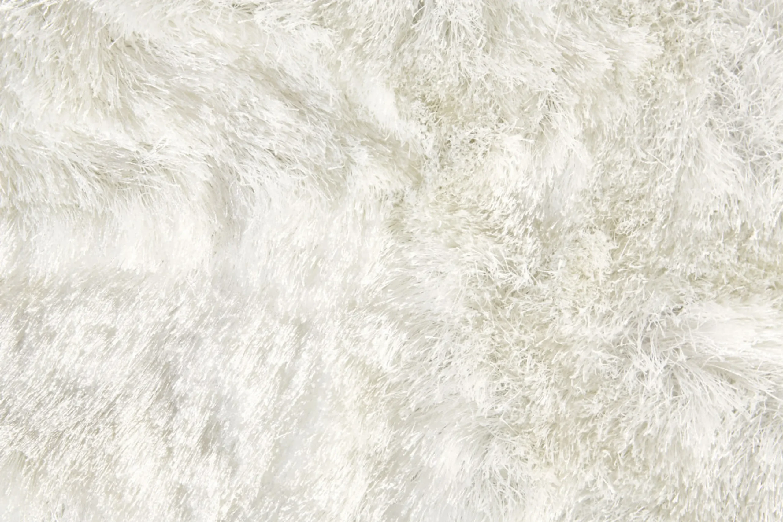 Thảm trải sàn lông xù chần thủ công 1,5m x 2,4m màu trắng - Ảnh 6