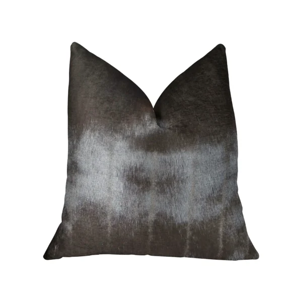 Gối tựa cao cấp thủ công Plutus Silky Brown Mik màu nâu đậm