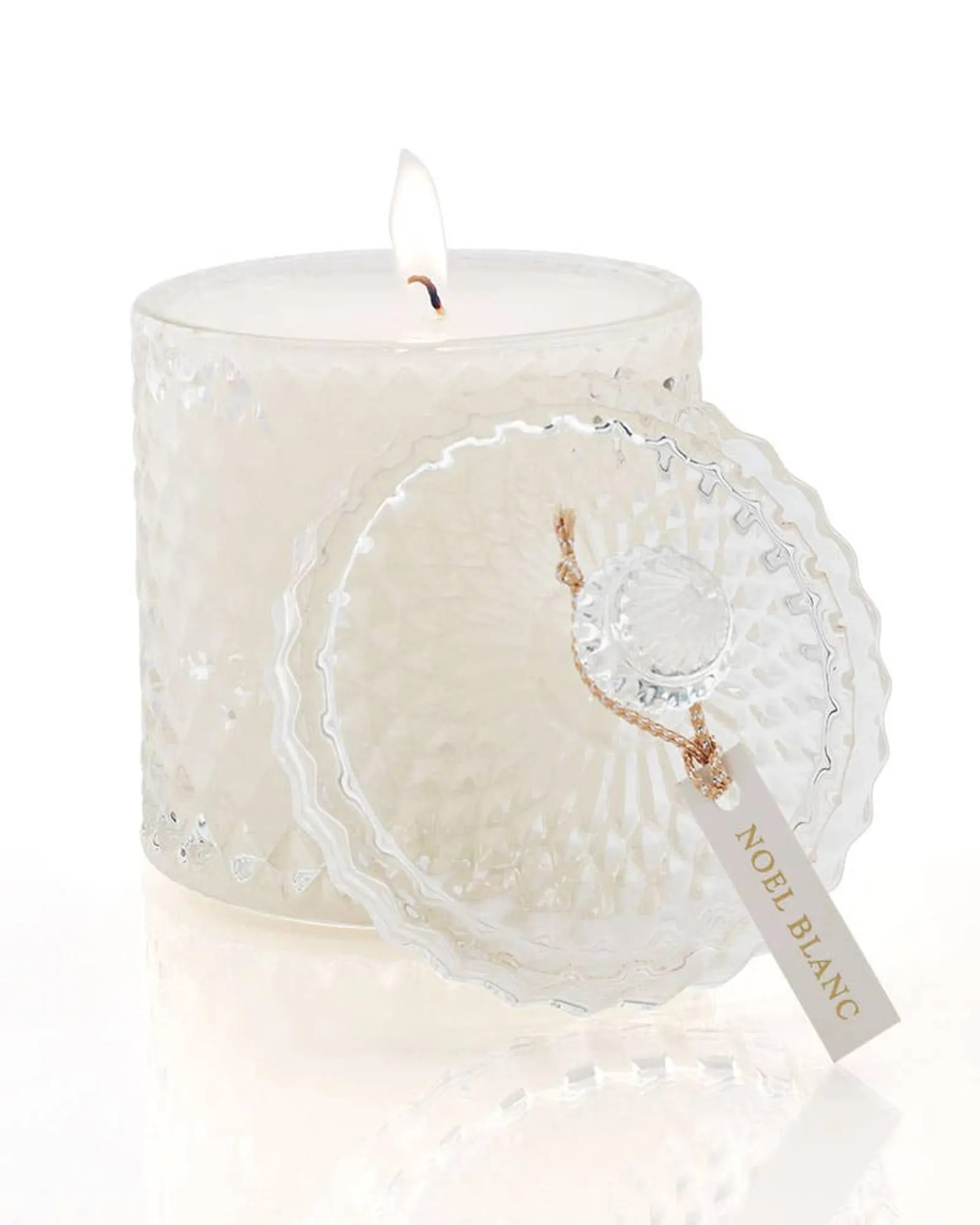Nến pha lê Noel Blanc mùa lễ hội 510g