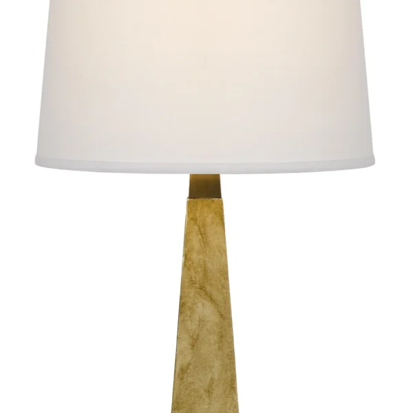 Đèn bàn màu nâu chụp dáng loe màu trắng ngà 71cm