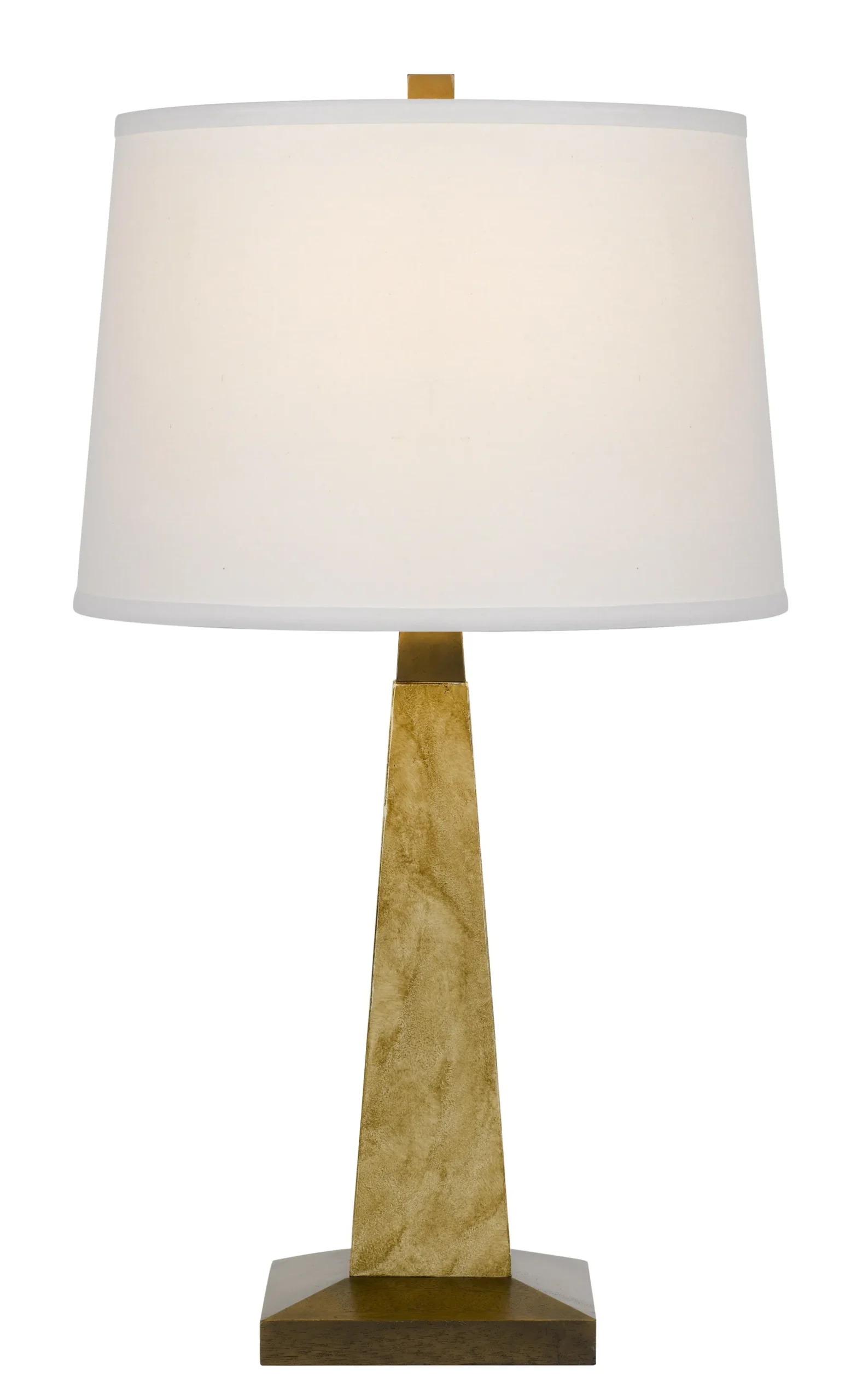 Đèn bàn màu nâu chụp dáng loe màu trắng ngà 71cm