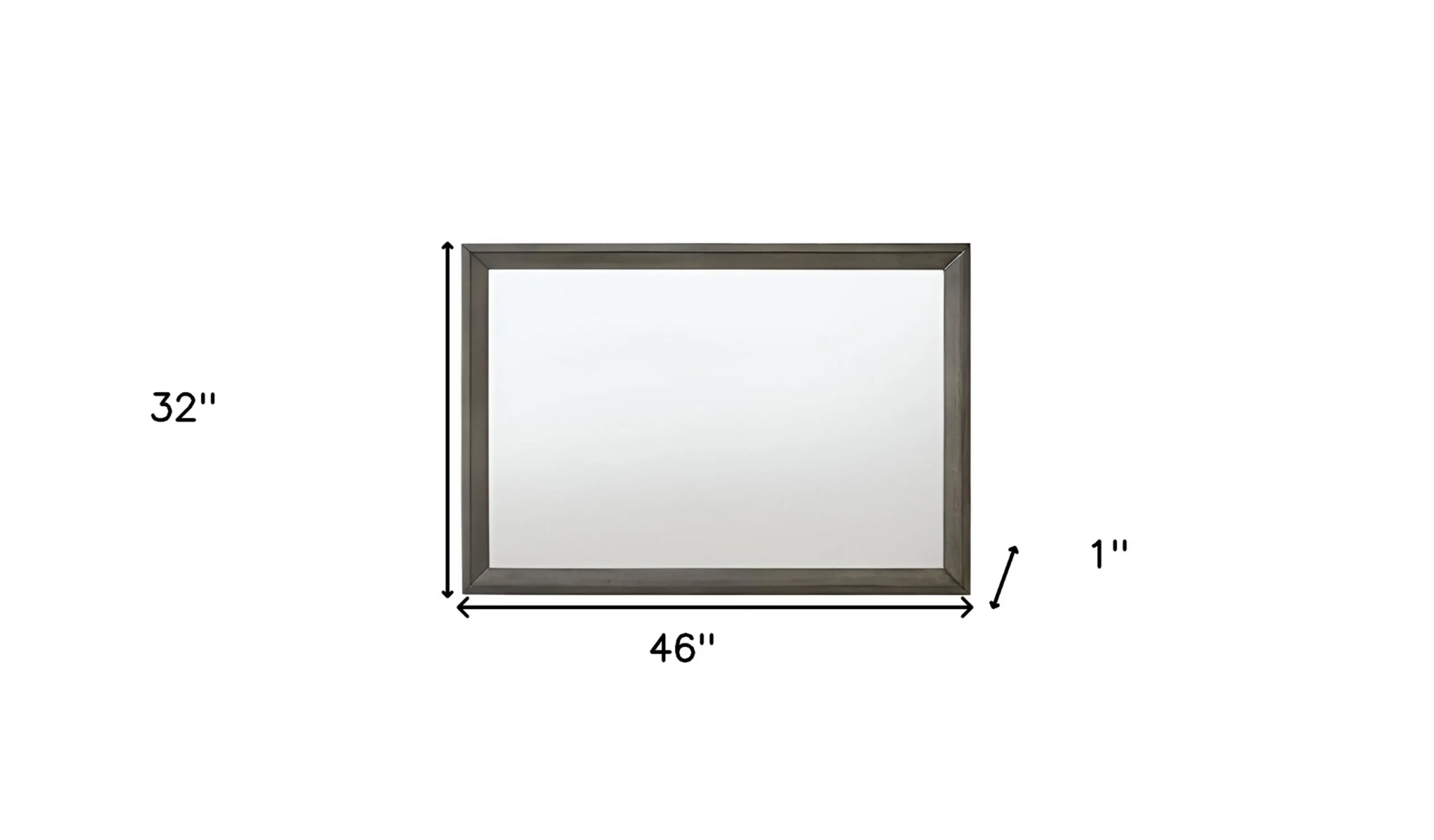 Gương treo tủ ngăn kéo màu gỗ sồi xám cao 81cm - Ảnh 6