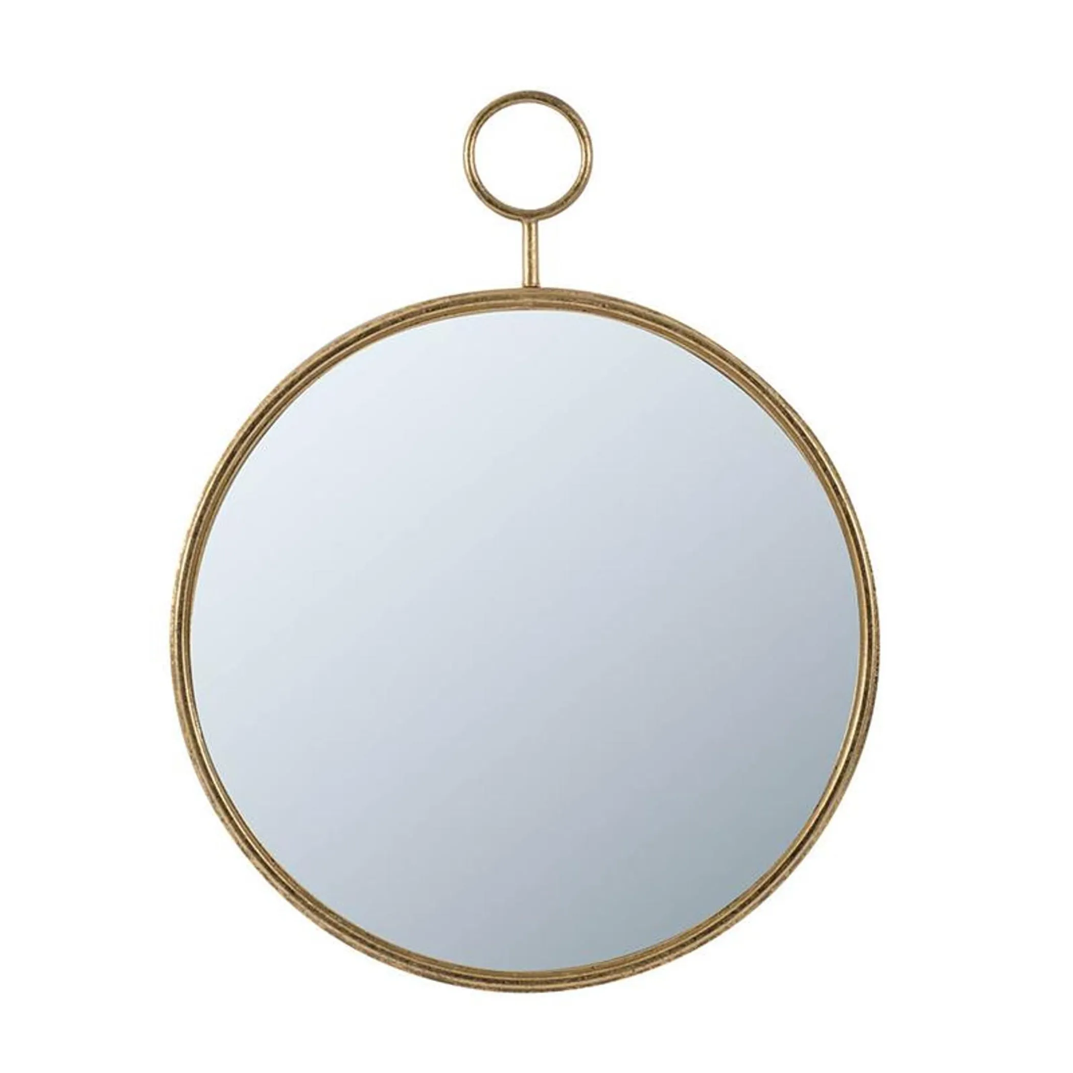 Gương trang trí tròn 71cm khung sắt màu vàng - Ảnh 2