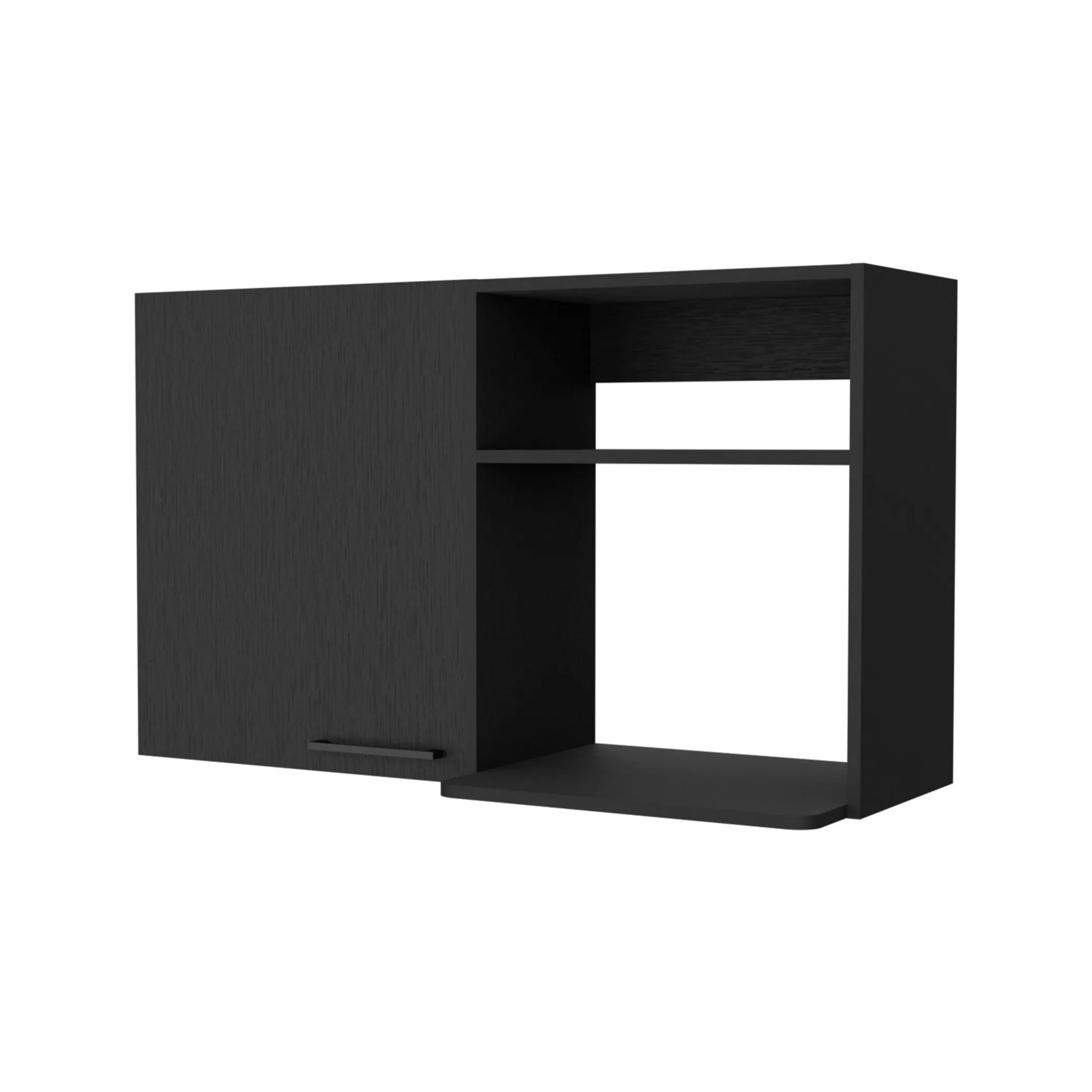 Tủ trang trí màu đen rộng 99cm với hai kệ - Ảnh 2