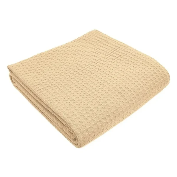Bộ 2 chăn cotton dệt xương cá và tổ ong giữ ấm