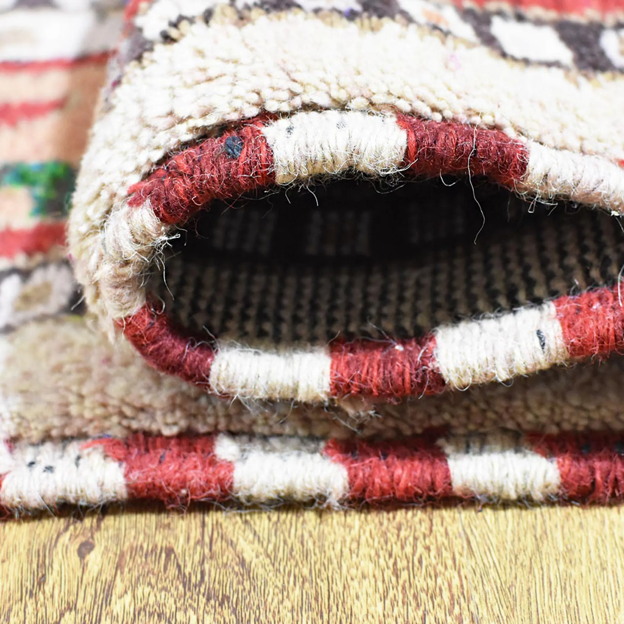 Thảm len pha lụa Afghan dệt thắt tay Rugsotic Carpets hoa văn Kazak - Ảnh 6