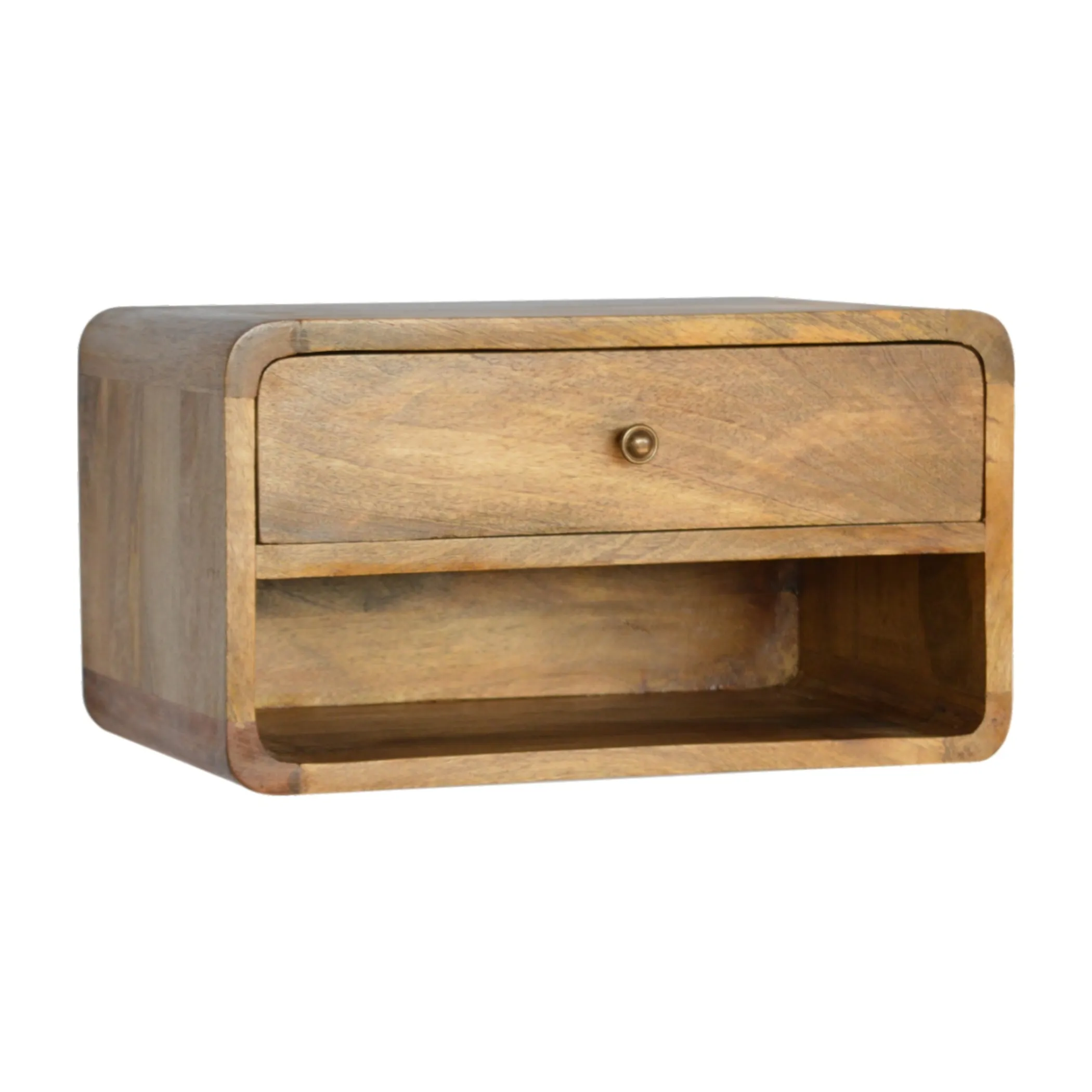 Tủ đầu giường 1 ngăn kéo gỗ xoài tự nhiên màu mộc 25cm - Ảnh 3