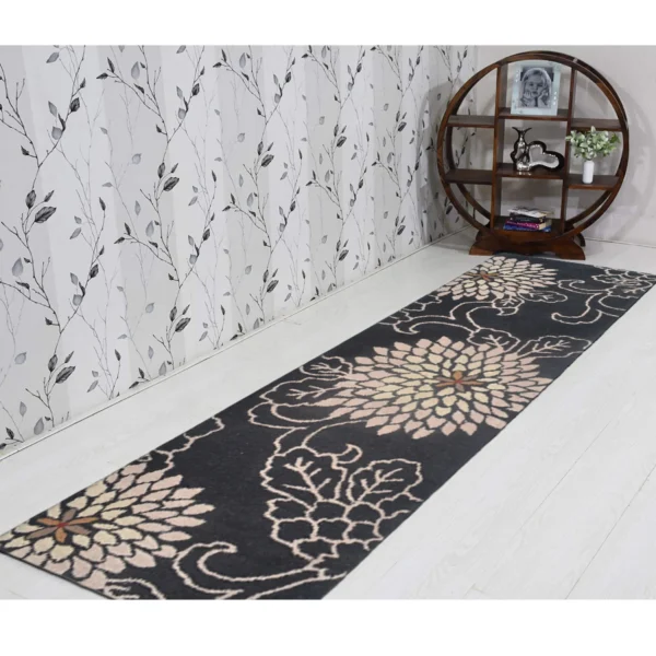 Thảm chạy hành lang len chần tay Rugsotic Carpets hoa văn phương Đông