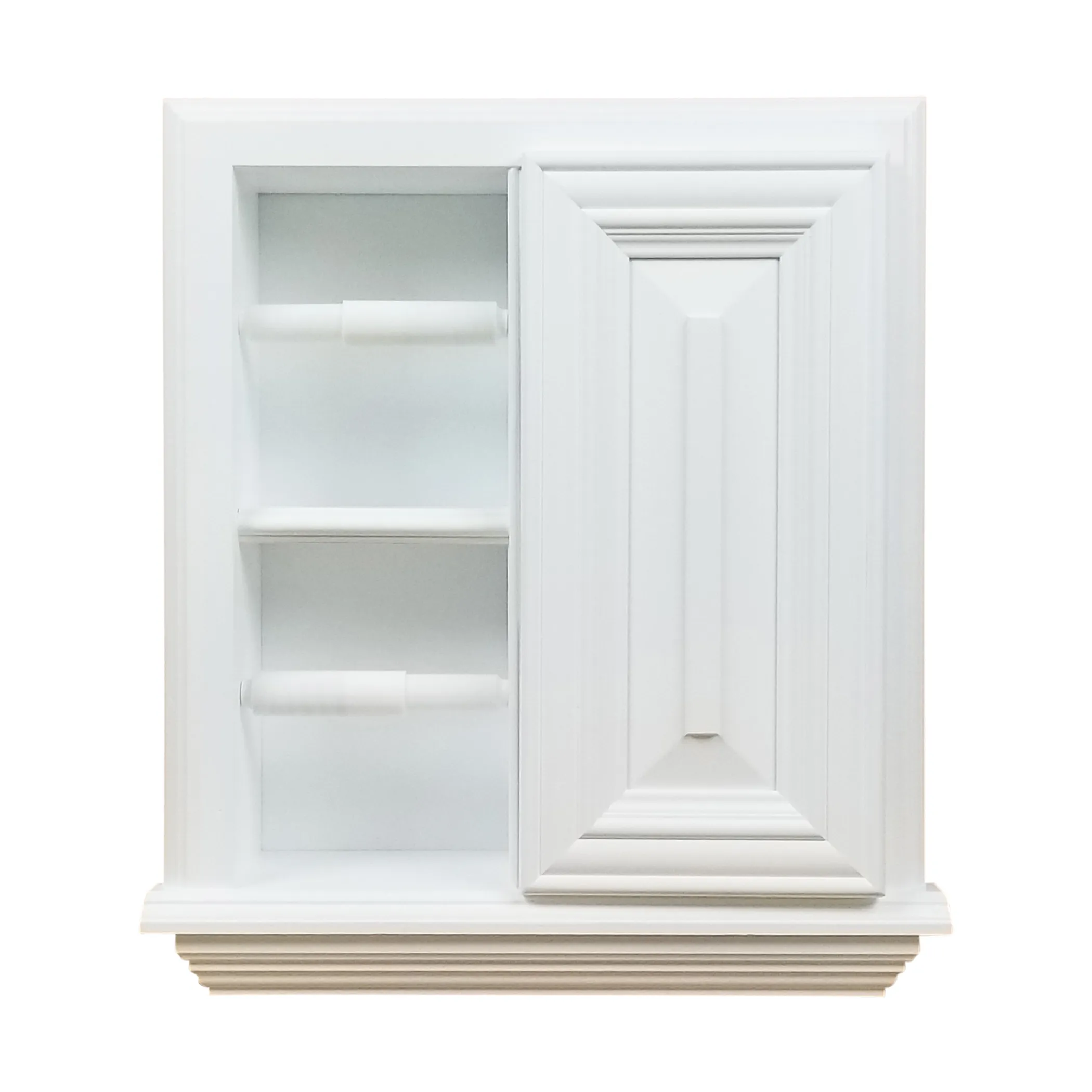 Hộp đựng giấy vệ sinh âm tường Haile bằng gỗ đặc kèm tủ nhỏ